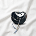The La Maya Onyx Ceramic Heart-Handle Serving Tray