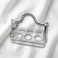 The Heritage Horizon Mixed-Material Teapot and Cup Stand (23x16cm)