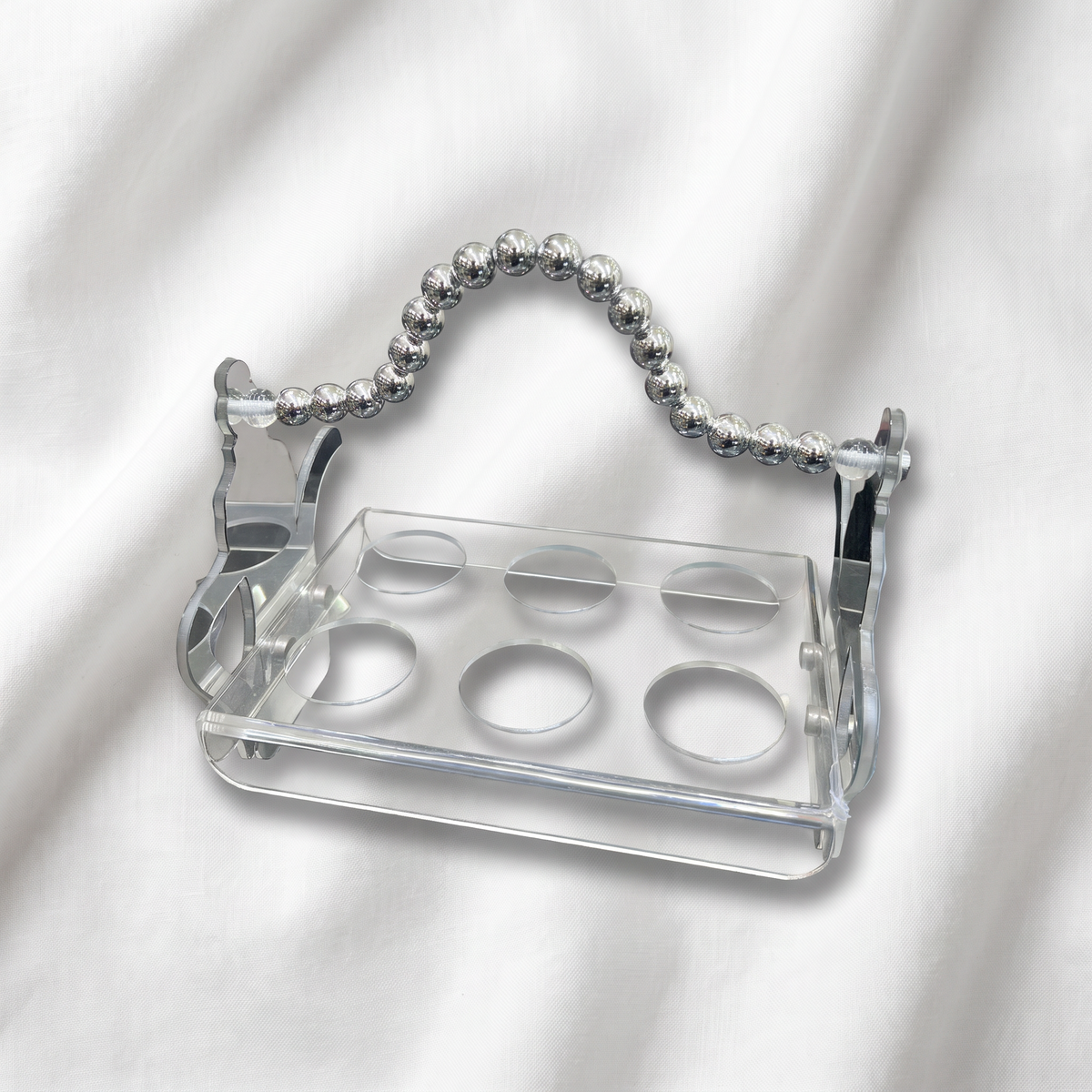 The Heritage Horizon Mixed-Material Teapot and Cup Stand (23x16cm)