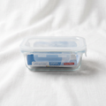 The Aura Clear Glass Refrigerator Food Container (400ml)