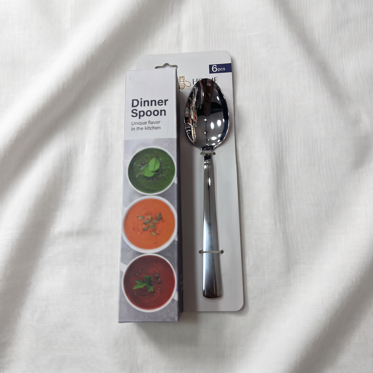 Large Stainless Steel Spoons (6-Piece)