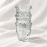 Clear Textured Juice Glass – Y6013