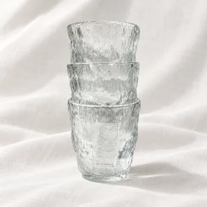 Clear Textured Juice Glass – Y6013