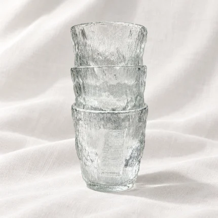 Clear Textured Juice Glass – Y6013