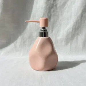 Porcelain Liquid Soap Bottle – Pink – 2728