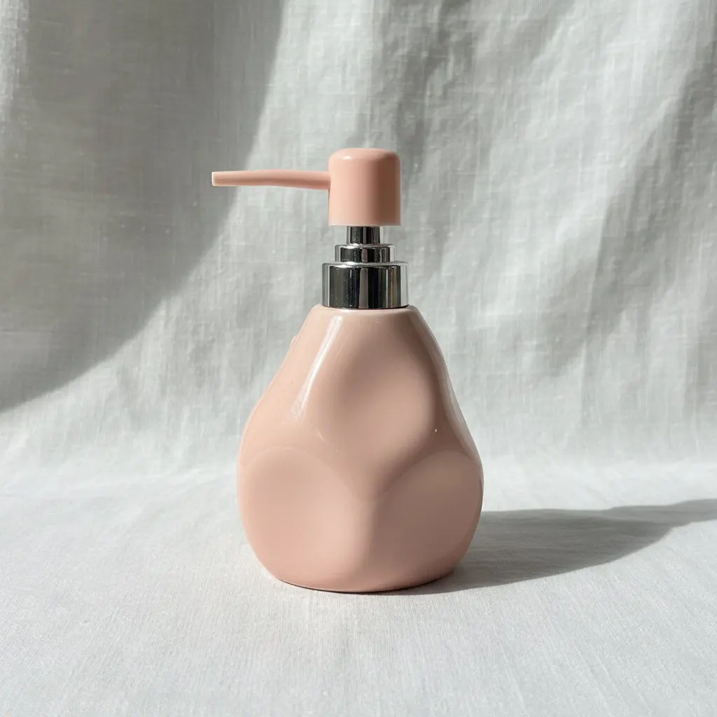 Porcelain Liquid Soap Bottle – Pink – 2728 Porcelain Liquid Soap Bottle – Pink – 2728