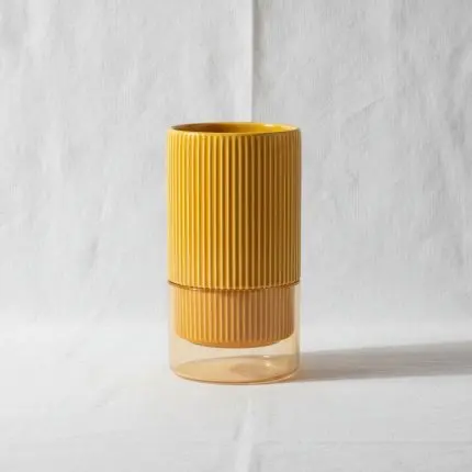 Vibrant Orange Porcelain Countertop Kitchen Utensil Holder