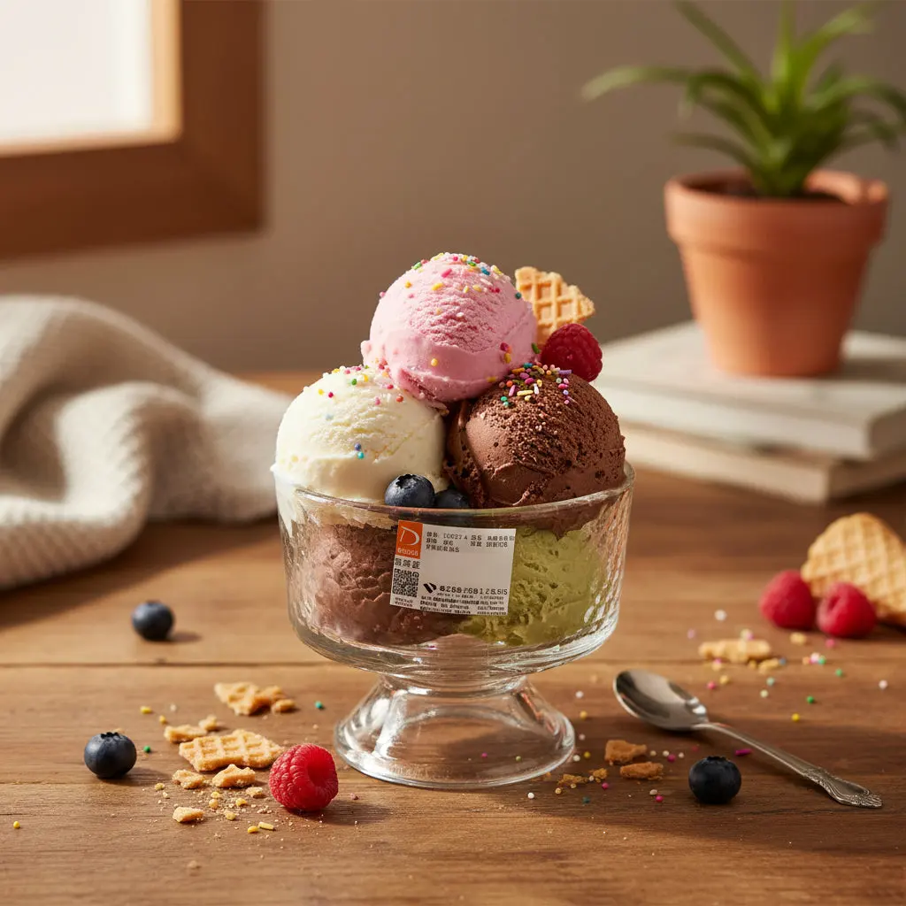 Cream Glass Cups (225ml, 6-Piece)