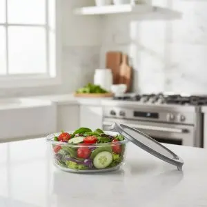 The Minimalist Hospitality Pavilion (Borosilicate Circular Food Container - 370ml)
