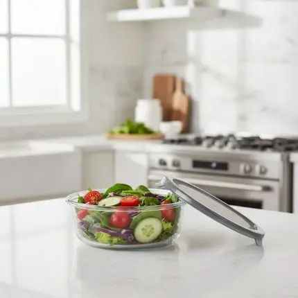 The Minimalist Hospitality Pavilion (Borosilicate Circular Food Container - 370ml)