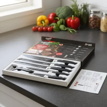 Elite Zepter Ceramic 6-Piece Non-Stick Kitchen Knife Set