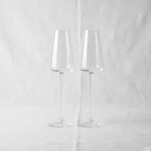 ( Buy 1 Get 1 Free ) Glass Champagne Flute Glass Set (2-Piece)