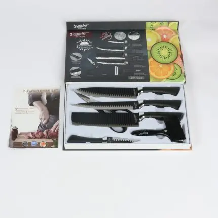 Elite Zepter Ceramic 6-Piece Non-Stick Kitchen Knife Set