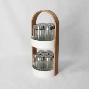 14-Spice Rotating Rack Holder
