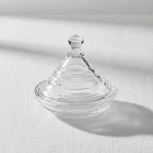 The Pavilion Minimalist Glass Confectionery Vault (Covered Cookie Bowl)