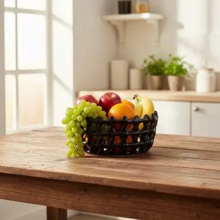 The La Maya Minimalist Ceramic Fruit Basket