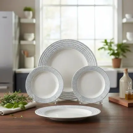 The Solis Minimalist Porcelain Dinner Suite (18-Piece)