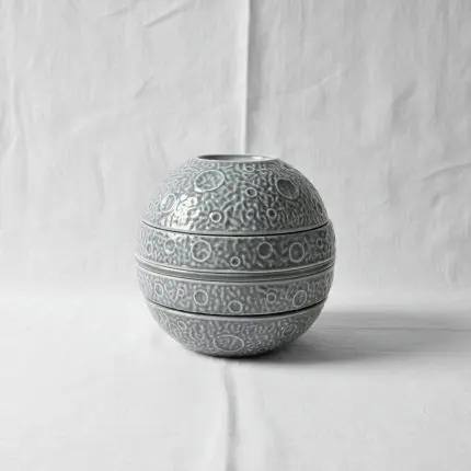 The Cosmic Sphere Grey Space 5-Piece Modular Dinner Set