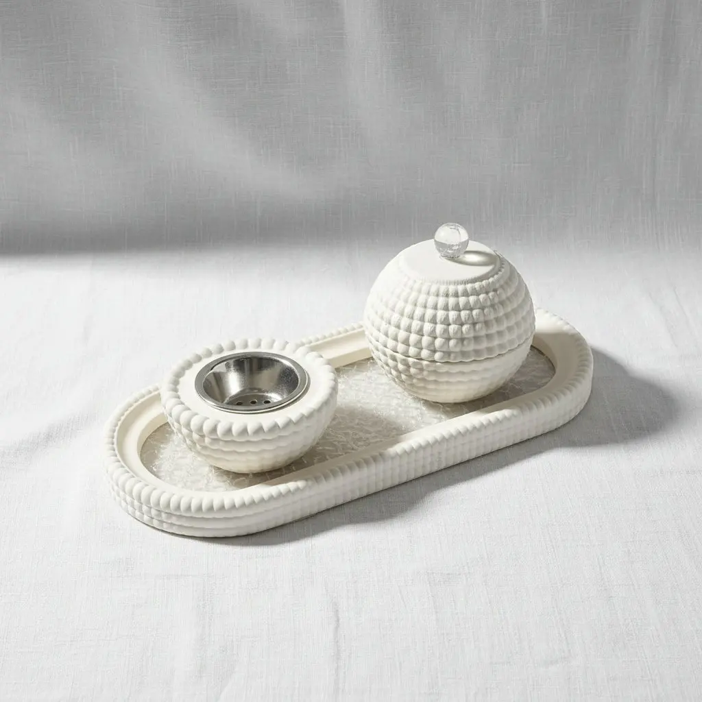 Plastic Incense Burner Set (Grey/White/Beige Mix) Plastic Incense Burner Set (Grey/White/Beige Mix)