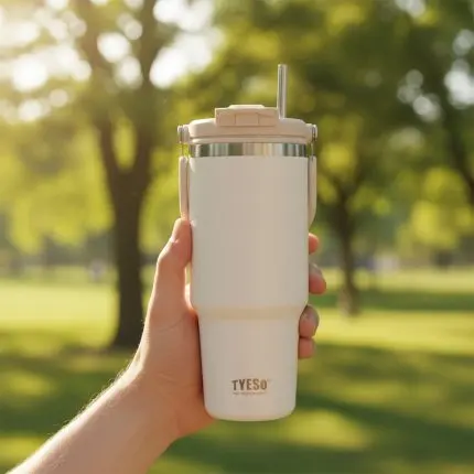 TYESO ROAM Tumbler 2.0 with Flip Straw & Sip Lid (900ml)