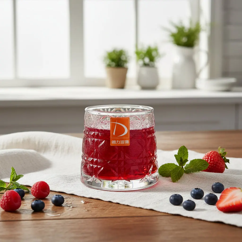 Glass Juice Cups (190ml, 6-Piece) – TKB512E