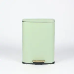 Square Cream 13L Trash Bin