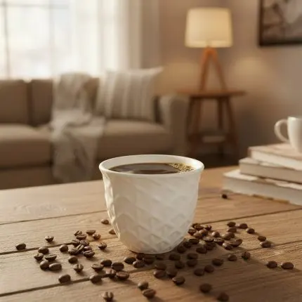 The Moonlight 12-Piece Small Ceramic Coffee Cup Set (Design 1)
