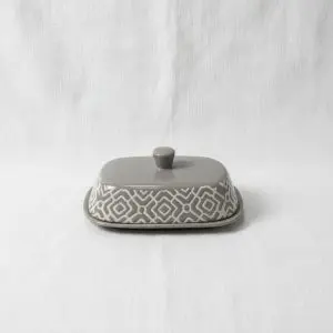 Pattern Butter Plate With Lid