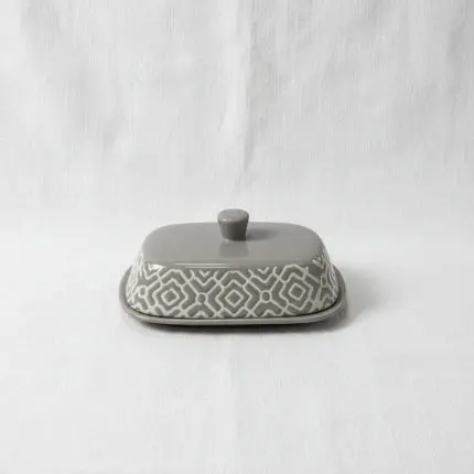 Pattern Butter Plate With Lid
