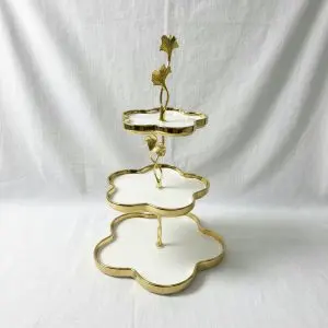 Ceramic Decorative Candy 3 Level Tray
