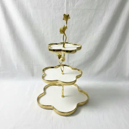 Ceramic Decorative Candy 3 Level Tray