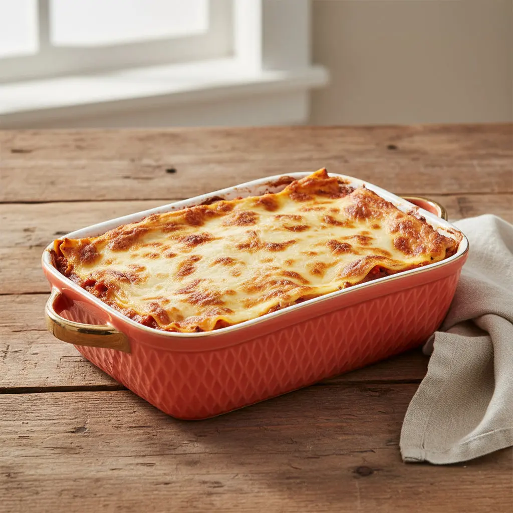 The Minimalist Hearth Pavilion (Porcelain Rectangular Casserole Dish)