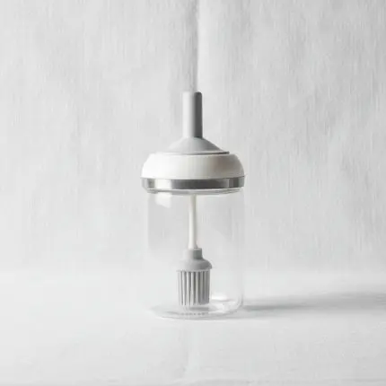 Glass Oil Bottle with Lid/Brush