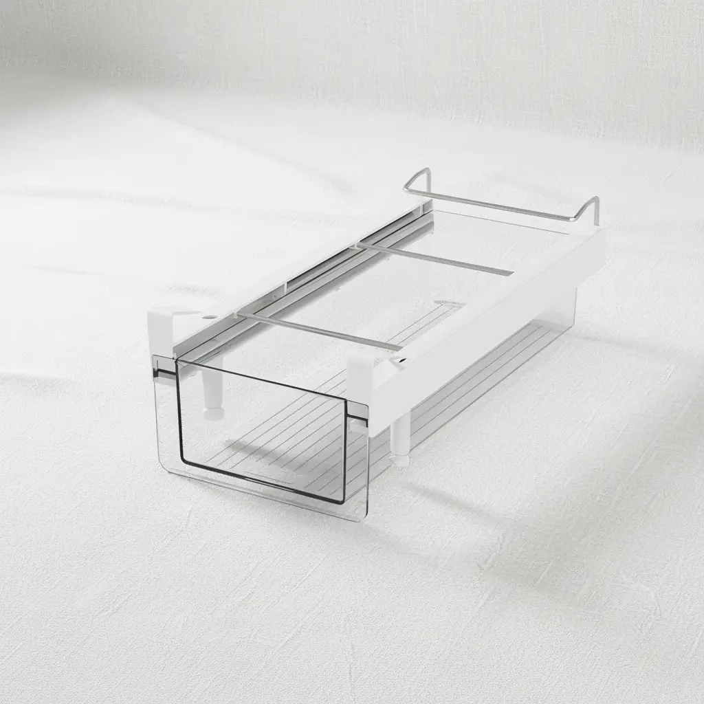 Stackable Plastic Refrigerator Organizer Bin with Lid (Space-Saving Edition)