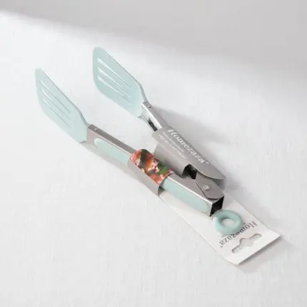Plastic Head Slotted Food Tong