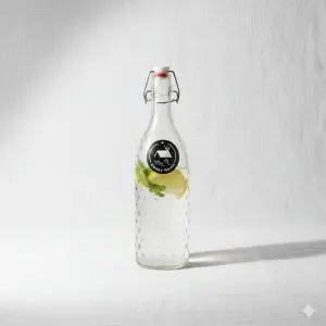 Danny Home Clear Glass Water Bottle (500ml)