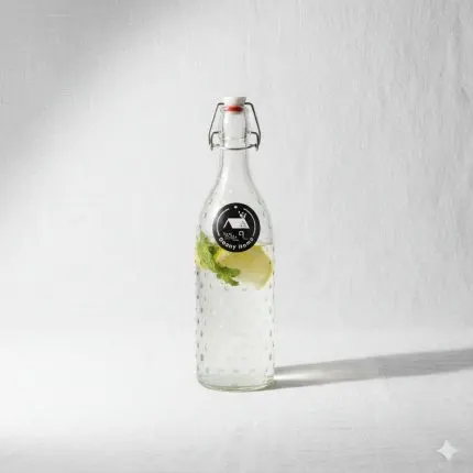 Danny Home Clear Glass Water Bottle (500ml)