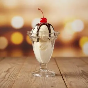 Glass Ice Cream Glass Set (6-Piece)