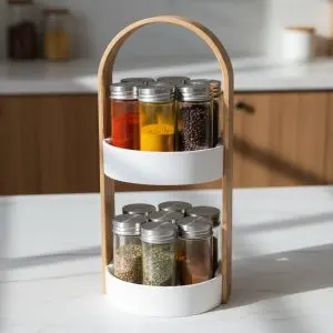 14-Spice Rotating Rack Holder