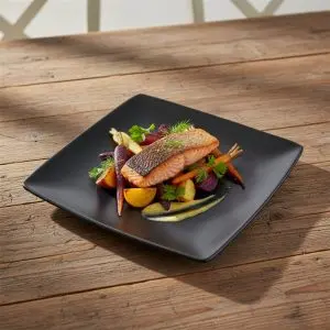 Black Harmony Dessert Plate (27cm)