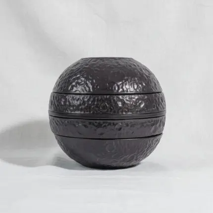 Black Space Planets Ball Shaped Dinner Set (5-Piece)