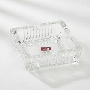 Large Square Glass Ashtray (Classic Heavyweight Edition)
