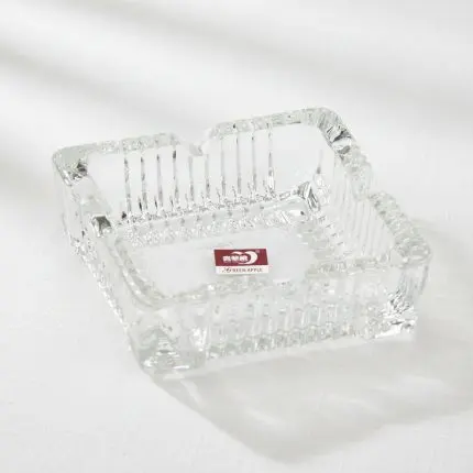 Large Square Glass Ashtray (Classic Heavyweight Edition)