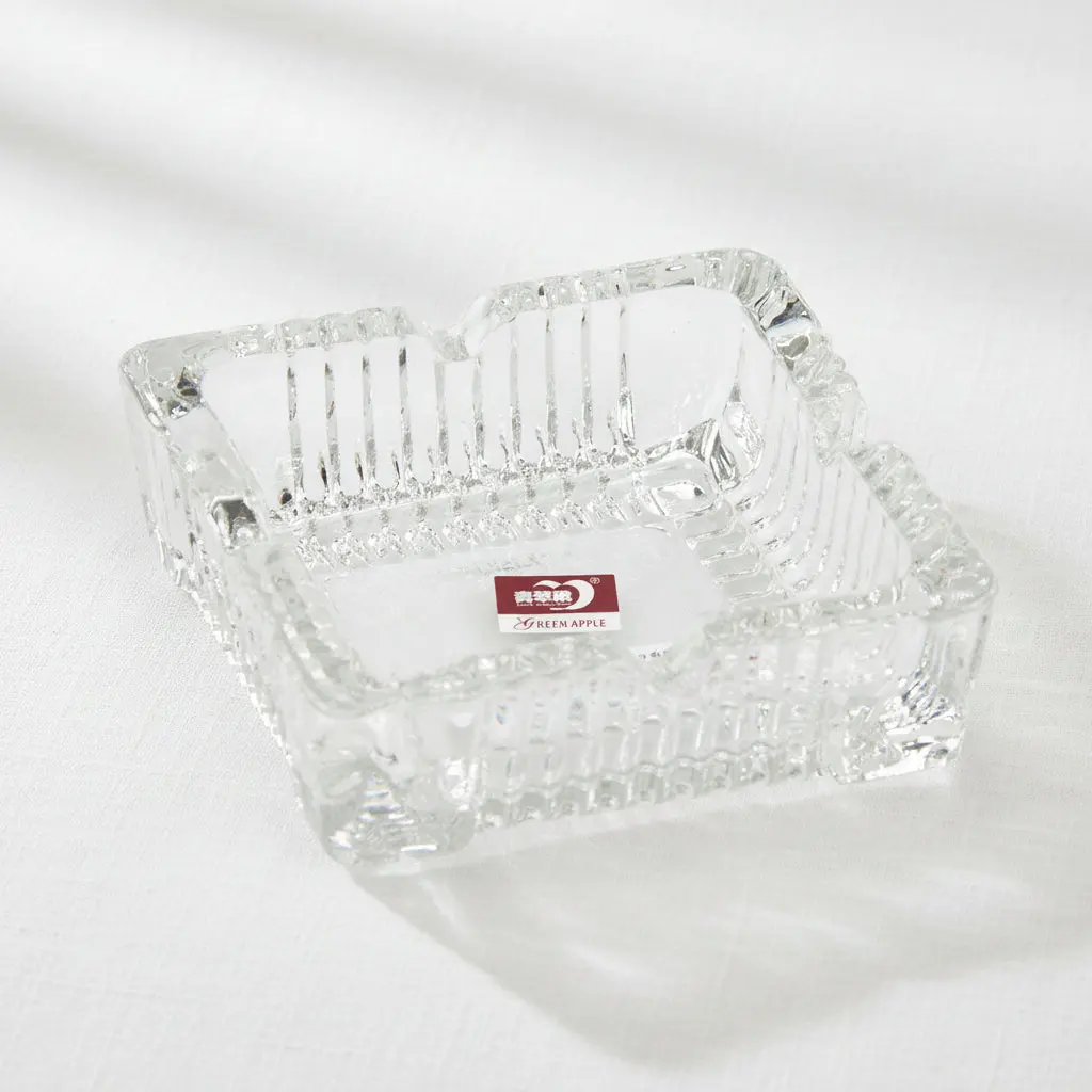 Large Square Glass Ashtray (Classic Heavyweight Edition)