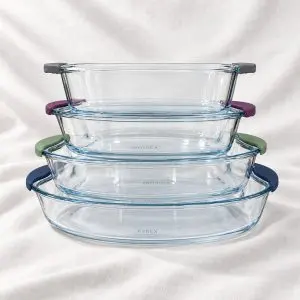 Heat-Resistant Pyrex Glass Tagine Pan (4-Piece)