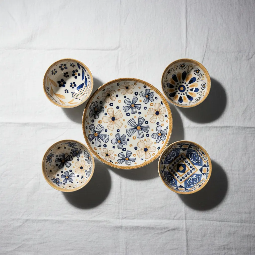 Vegetable Bowl Plate (4-Piece)