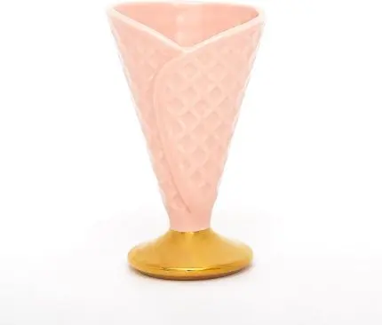 Porcelain Cone Shaped Ice Cream Cup