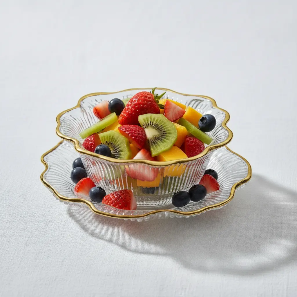 The Minimalist Hospitality Pavilion (Gold Trim Soup Bowl W/Plate Set of 6 Pcs)