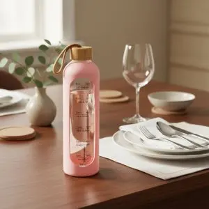 ( Buy 1 Get 1 Free ) The Lumina Geometric-Faceted Minimalist Water Bottle