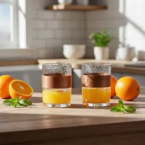 Glass Cocktail Glass Set (2-Piece)